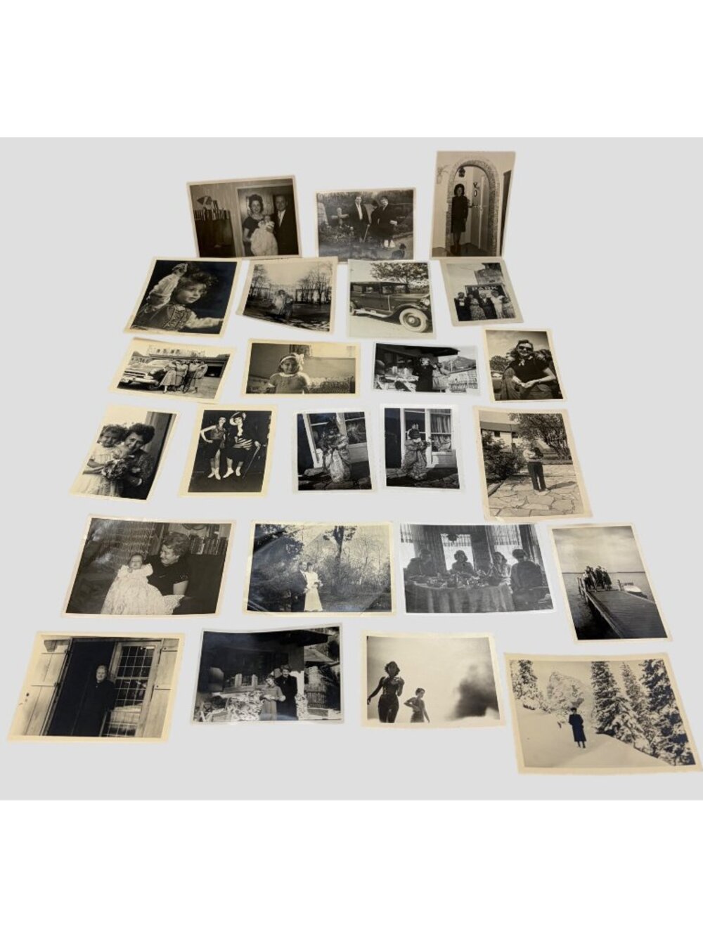 24 Original Vintage German Family Photographs 1930s-1950s Children Cars Dogs Lot